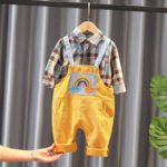 PlayfulCharm – Boys' Two-Piece Bib Outfit - Image 3