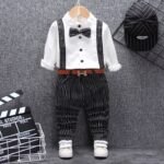 PlayfulCharm – Boys' Two-Piece Bib Outfit