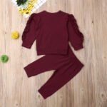 CozyCuddle – Baby Ruffle Outfit Set (2-Piece) - Image 3