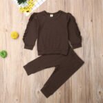 CozyCuddle – Baby Ruffle Outfit Set (2-Piece) - Image 4