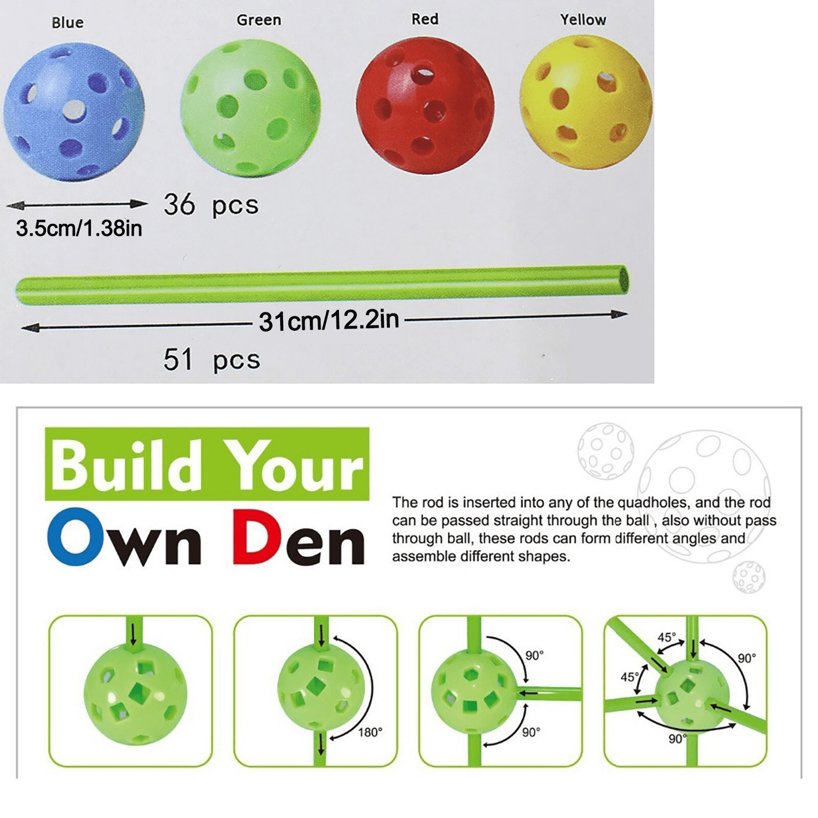 Buildit- Kids Fortress Building Kit - Image 4