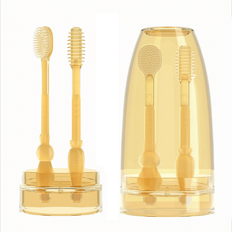 SiliBrush – Durable Safe Baby Teeth Cleaners Training Toothbrushes - Image 4